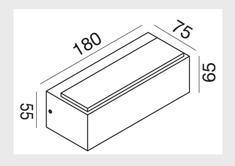 GEALUCE Applique in alluminio bianco-antracite-marrone IP54 LED