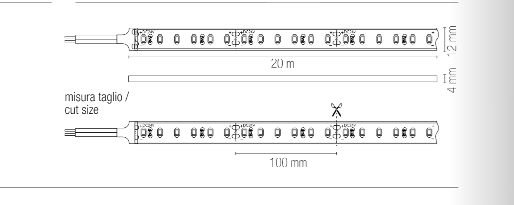 Strip Led 220V IP54 15W/M 1700LM rotolo 20MT