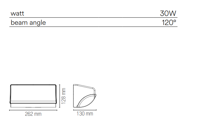 Applique per esterno IP54 in policarbonato bianco o antracite led integrato luce natura 4000°k 30W 3550 lumen BORDER