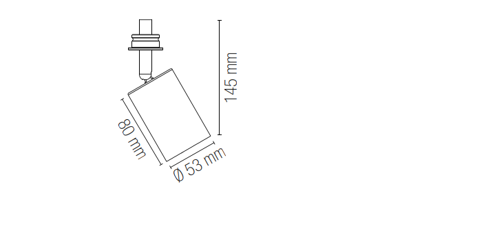 Faro cilindrico finitura bianco,nero.oro da abbinare alla base in gesso collezione VULKAN accatto lampada GU10