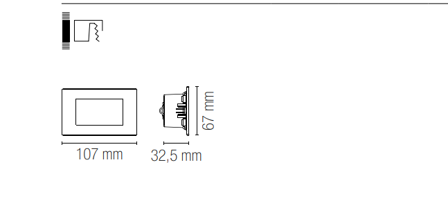 Incasso segnapasso d'emergenza con alloggio in cassetta di derivazione 503 NON INCLUSA con placca intercambiabile bianco o nikel led integrato 4000°k 3W BOLT-HELP