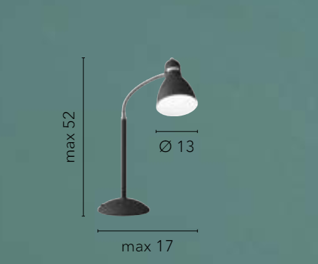 Lampada da scrivania in metallo con diffusore orientabile bianco-nero-grigio 1XE27 non incl.