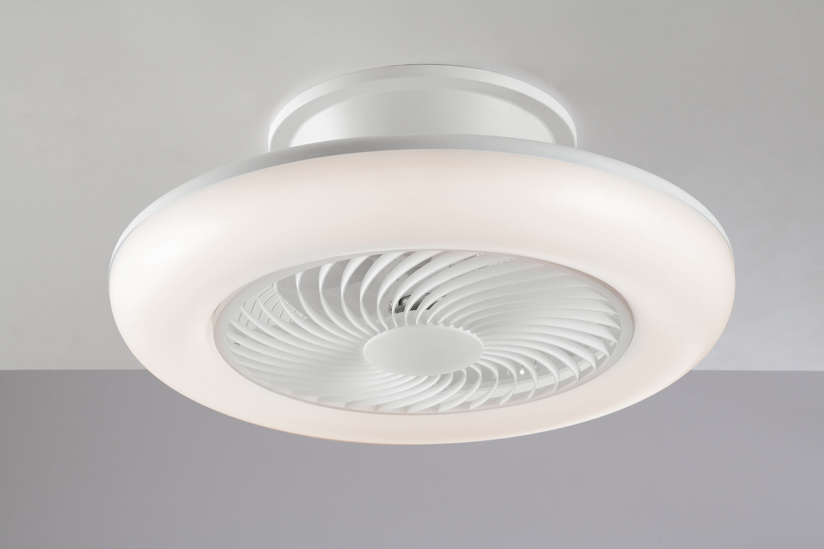 Plafoniera con ventilatore led integrato CCT 34W 4450lm collezione ALICE