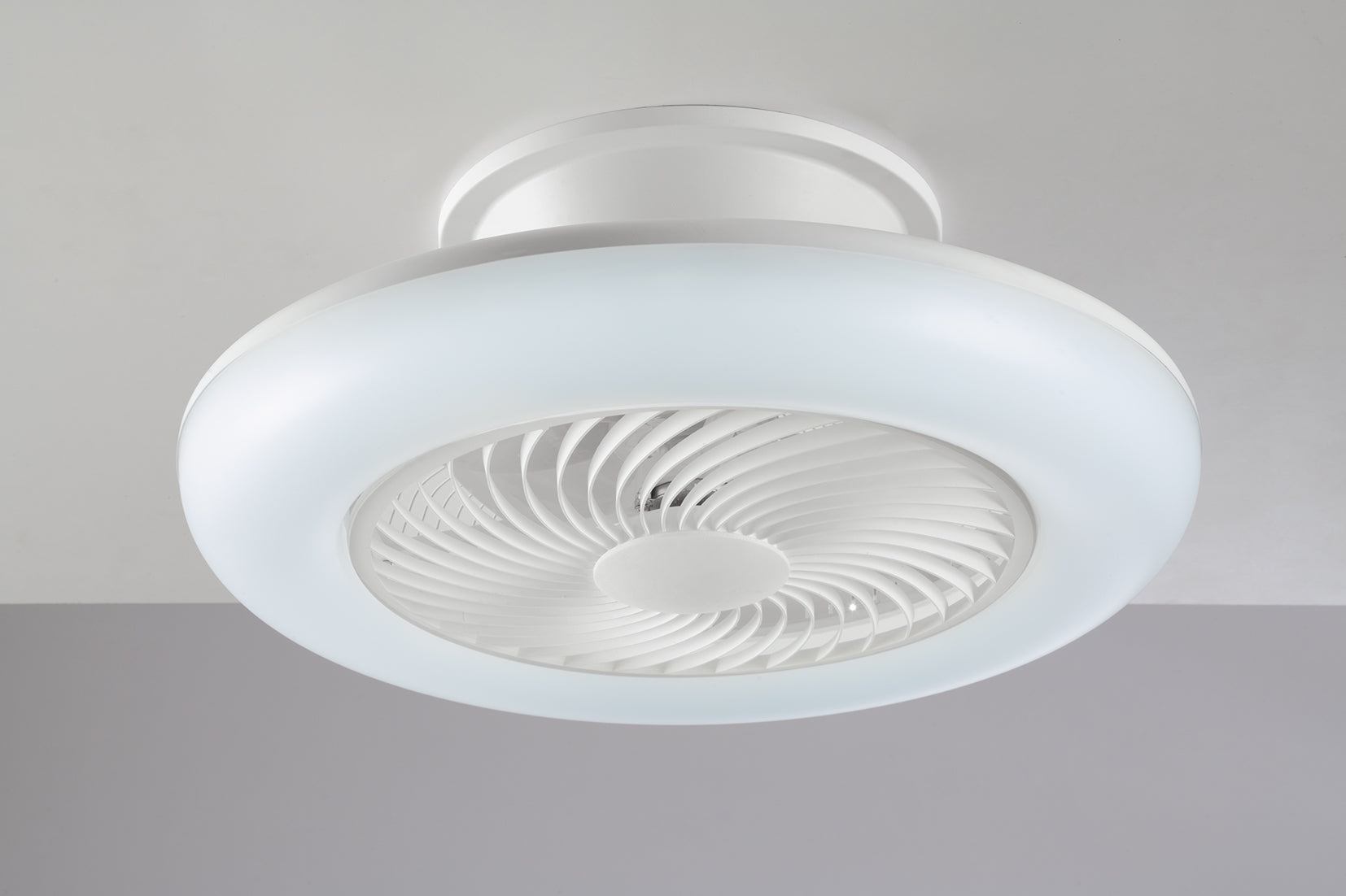 Plafoniera con ventilatore led integrato CCT 34W 4450lm collezione ALICE