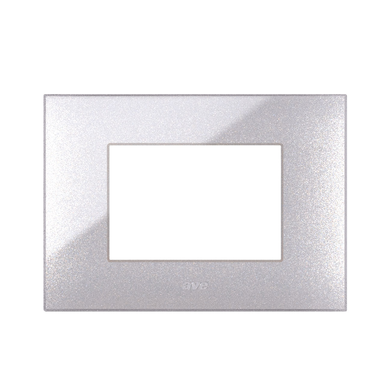 AVE Placca Tecnopolimero Young S44, colore grigio metallizzato 3/4/7 moduli 44PJGM