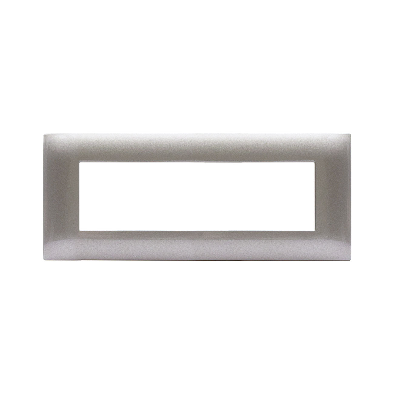 AVE Placca Tecnopolimero Young S44, colore grigio metallizzato 3/4/7 moduli 44PJGM