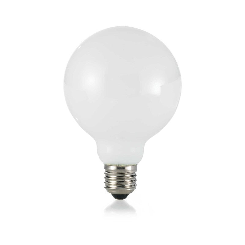 Lampadina LED attacco E27 globo G95 tutto vetro opale 8W 950 lumen resa 81W 230V