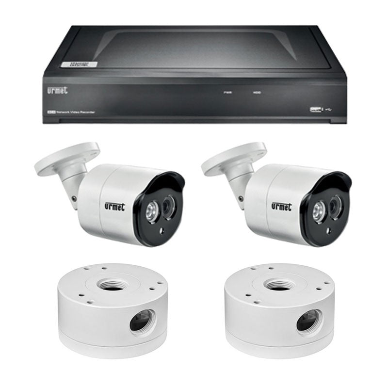 URMET KIT VIDEOSORVEGLIANZA  IP 5M CON NVR 4 CANALI 4K POE 1098/854