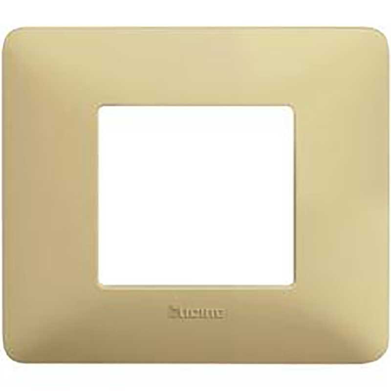 Placca Bticino Matix 2 moduli avorio AM4802BAV