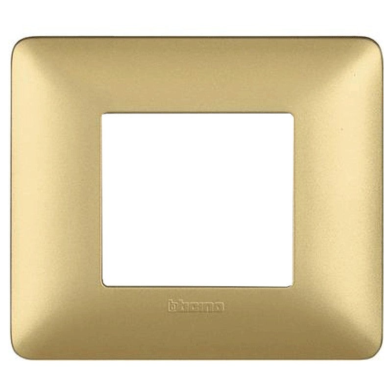 Placca Bticino Matix 2 moduli gold AM4802MGL