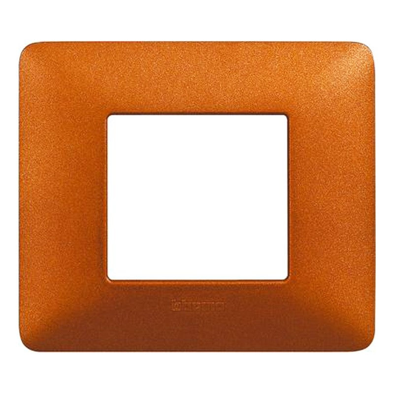 Placca Bticino Matix 2 moduli rosso terra AM4802TRT