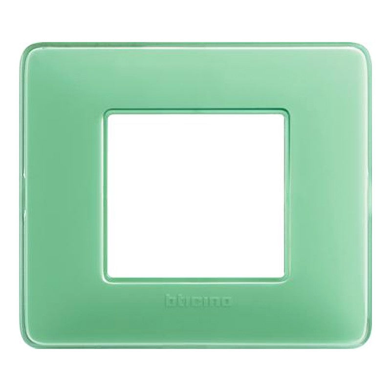 Placca Bticino Matix 2 moduli tè verde AM4802CVC