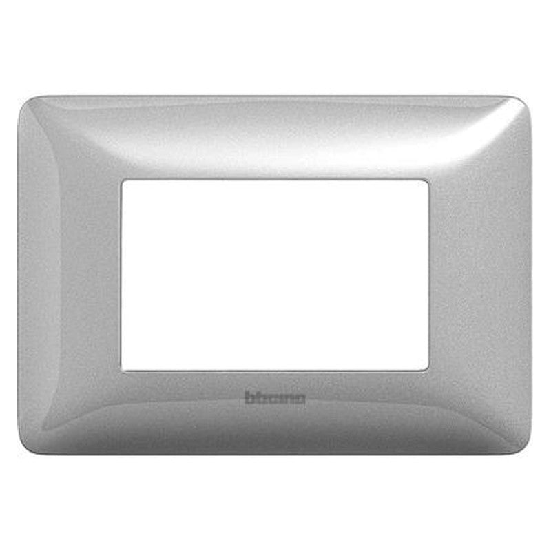 Placca Bticino Matix 3 moduli silver AM4803MSL