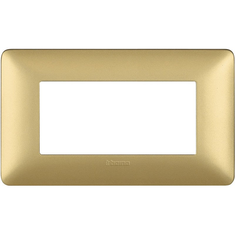 Placca Bticino Matix 4 moduli gold AM4804MGL