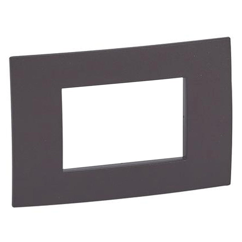 Placca Legrand Vela quadra cacao 3 moduli 685805