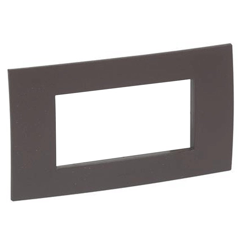 Placca Legrand Vela quadra cacao 4 moduli 685806