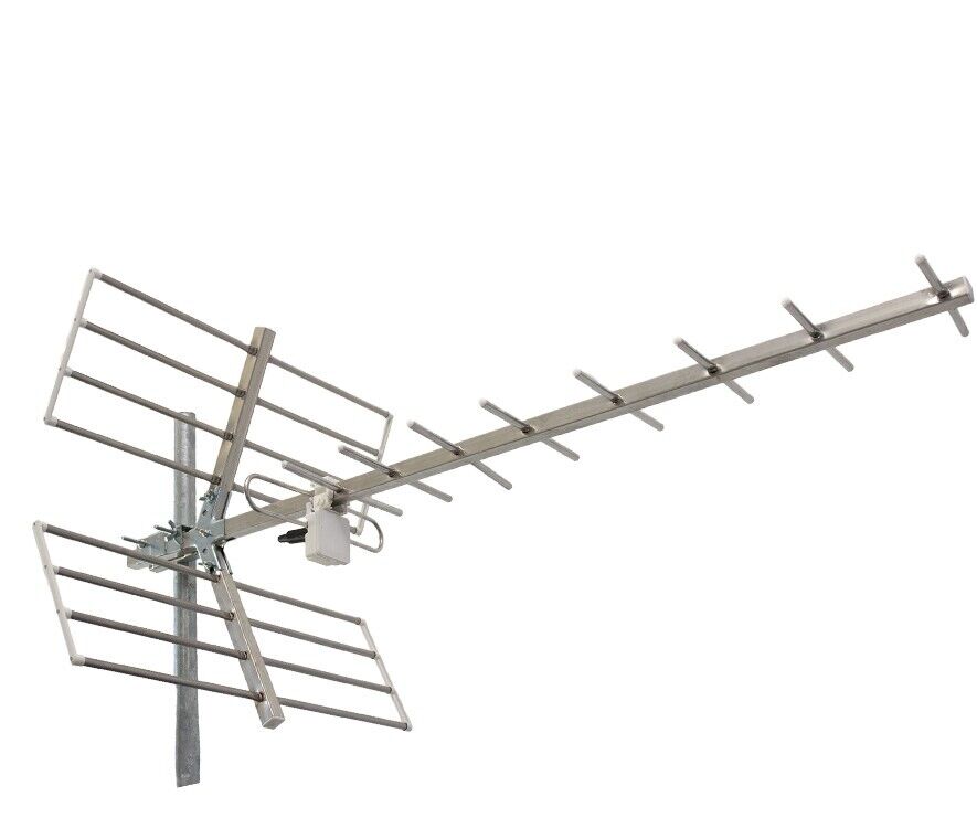 Antenna tv 5G terrestre 11 elementi LTE UHF guadagno 9-12 dB GALAXY YAGI 11