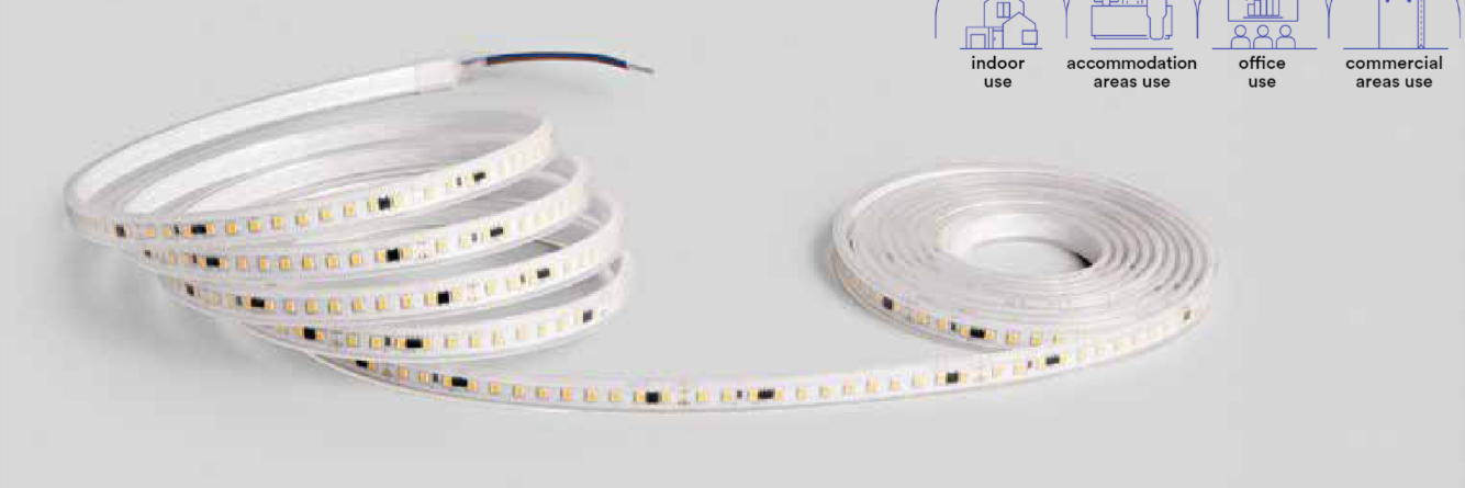 Strip led IP54 220V 8W/M 800LM rotolo 20MT